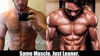 WHY GETTING REALLY LEAN CAN ACTUALLY MAKE YOU LOOK BIGGER (On Camera)