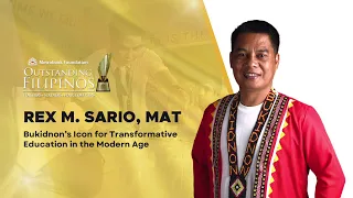 2023 Metrobank Outstanding Filipino Master Teacher I Rex M. Sario #BeyondExcellence (Short video)