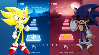 Super Sonic Vs Sonic Exe - Tiles Hop