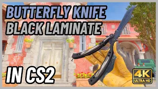 ★ CS2 Butterfly Knife Black Laminate | CS2 Knife In-Game Showcase [4K]