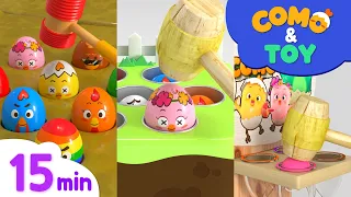 Como | Mole Game Series 15min | Learn colors and words | Como Kids TV
