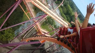 Raging Bull - Six Flags Great America - Back Row (4K HD POV) - August 2023