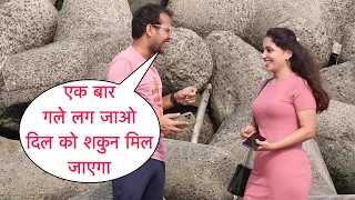 Ek Baar Gale Lag Jao Dil Ko Sakun Mil Jaega Prank On Cute Girl By Basant Jangra