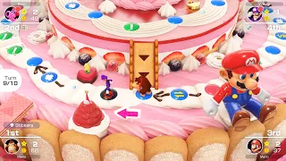 Mario Party Superstars #466 Peach's Birthday Cake Donkey Kong vs Waluigi vs Birdo vs Mario