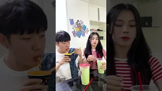 How This Siblings drink Milk Tea🧋 #shorts #funny #viral