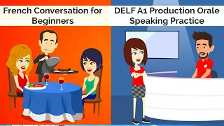 Beginners French Conversation | DELF A1 Production Orale French Dialogue with English Subtitles