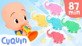 Surprise Eggs (Elephants) and more educational videos for kids with Cuquin
