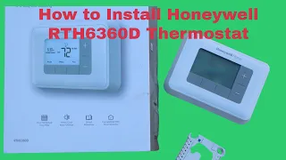 How to Install a Honeywell T3 RTH6360D AC Heating Thermostat