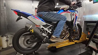 Africa Twin 1100 gains 25WHP AT THE TOP END with our ECU flash and custom mapping 😁🤘