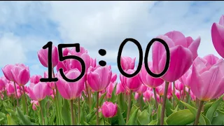 15 Minute Spring Countdown Timer With Music 🌷🎶