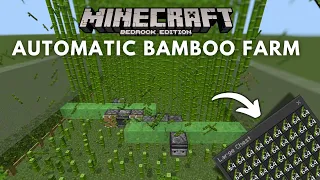 Automatic Bamboo Farm for Minecraft Bedrock 1.20+ ( MCPE/PC/XBOX/PS4)