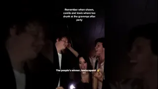 Shawn Mendes And Camilla Cabello Drunk At The Grammys tiktok shawniexwonderr