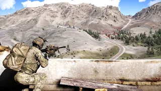 Millitary Convoy Ambushed by US sniper | American Sniper in Action - AFGHANISTAN | ARMA 3: Milsim #4