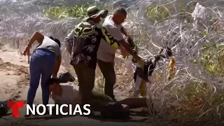 Migrantes siguen cruzando a Eagle Pass. Reportan al menos 35,000 detenciones | Noticias Telemundo