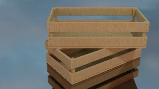 Моделирование деревянного ящика в Blender + процедурная текстура дерева