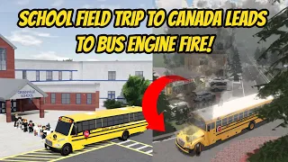 Greenville, Wisc Roblox l School Bus Field Trip to Canada's Border Roleplay