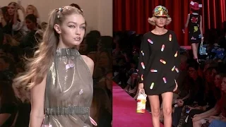 Gigi Hadid revealing COMPILATION of stunning dresses while on the runway at Milan’s Fashion Week