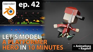 Let's Model GAME ASSETS (part 2) in 10 MINUTES - Blender 2.9 - Ep. 42