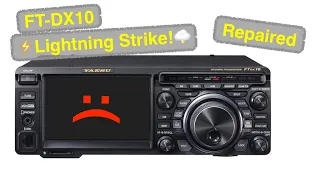 FT-DX10  Lightning Strike Repair - Yaesu
