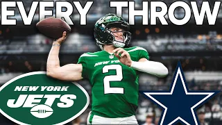 Zach Wilson EVERY THROW - Week 2 - New York Jets vs Dallas Cowboys Highlights