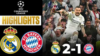 Real Madrid vs Bayern Munich (2-1) Highlights | UEFA Champions League Semifinal 2024 | Joselu Goal