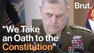 Nation's Top Military Officer: "We Do Not Take an Oath to a Dictator"