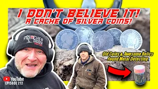 I Don't Believe It! | A Cache of Silver Coins | Found While Metal Detecting | Old Coins & Relics
