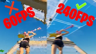 Fortnite 60FPS vs 240FPS Comparison!