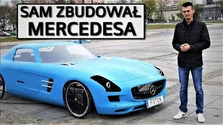 MŁODY POLAK ZBUDOWAŁ MERCEDESA SLS NA PEDAŁY *Budował go trzy lata! | DUŻY W MALUCHU I WIDZOWIE