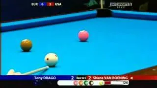 Mosconi Cup 2008 - Day 3 Match 2 - Drago vs Van Boening 3/4