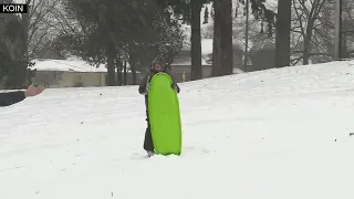 Kohr in snowy Clark County