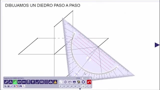 Sistema Diédrico: pasos para dibujar el diedro