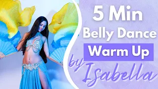 5 Minutes Belly Dance Warm Up - Basic Workout for Beginners