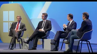 DAT 2018 - Panel mit Markus Blume, Dr. Robert Habeck und Christian Lindner