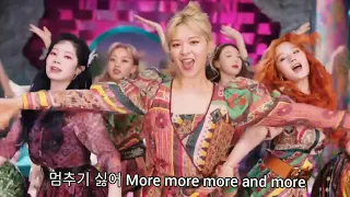 TWICE MORE AND MORE Karaoke (with music video and 95% instrumental )