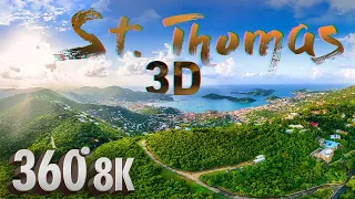 Visit St. Thomas US Virgin Islands in 8K 3D 360° VR - A FUNNY Virtual History Tour