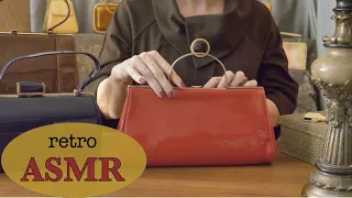 ASMR Vintage Handbag Counter 👜✨ Patent Leather, Sticky Fingers, Random Tapping (Soft Spoken RP)