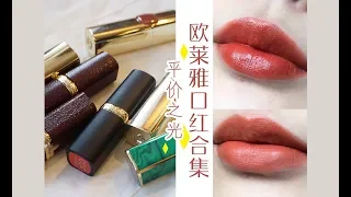 ◇小美◇平价之光欧莱雅口红试色合集 L'OREAL lipstick💋