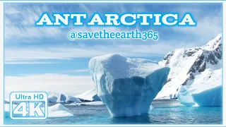 Antarctica 4K Ultra HD 60fps | Scenic Relaxation Film With Calming Music | Save The Earth