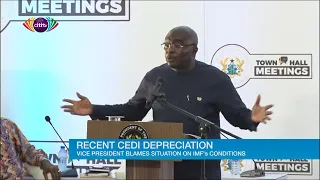 Bawumia blames the recent cedi depreciation on IMF