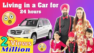 Challenge - Living in A Car - 24 Hours | Ramneek Singh 1313