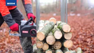 Meterholz ablängen mit dem Sägebock "Easy Cut"