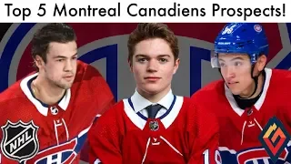 Top 5 Montreal Canadiens Prospects! (NHL Top Prospect Rankings & Caufield/Suzuki Draft Talk 2019)