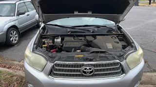 2008 Toyota Highlander hybrid signs of bad battery also overworking other modules major problems.1-1