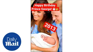 Prince George birthday: Prince William and Kate Middleton's son in every year of his life #Shorts