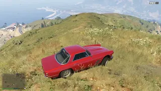 GTA 5 Spider-Man Took All His Cars To The Mountain