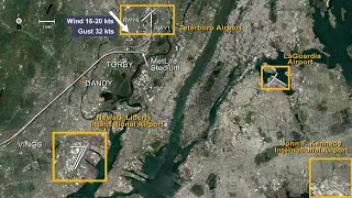 NTSB Animation - Crash During Circling Approach to Runway 1 at Teterboro Airport