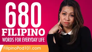 680 Filipino Words for Everyday Life - Basic Vocabulary #34