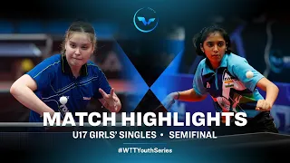 Elena Zaharia vs Ghorpade Yashaswini Deepak | WTT Youth Contender Otočec | U19 GS SF