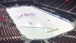 Jacob Nussle and Cora DeWyre pairs figure skating competition